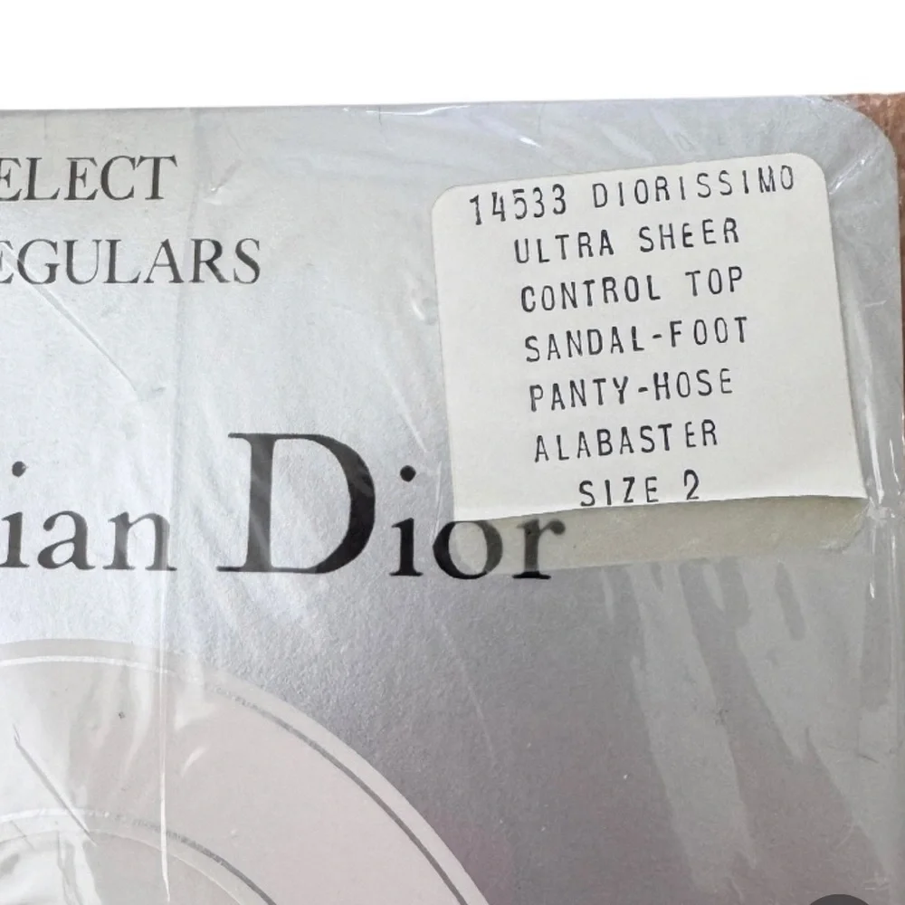 Christian Dior Vintage Pantyhose Select Irregulars Sheer Size 2 Set of 2